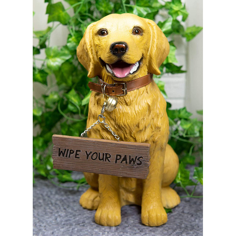 Red Barrel Studio® Lifelike Pet Pal Golden Retriever Dog Statue 13